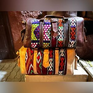Traditional Moroccan leather bags
